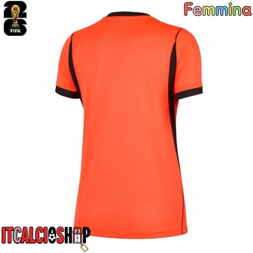 Paesi Bassi Prima Maglia Femmina Mondiali 2026 Manica Corta